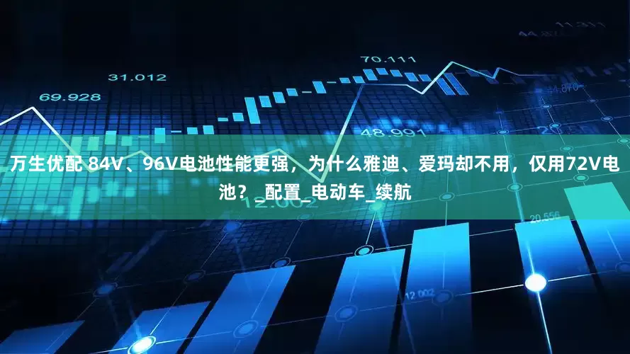 万生优配 84V、96V电池性能更强，为什么雅迪、爱玛却不用，仅用72V电池？_配置_电动车_续航